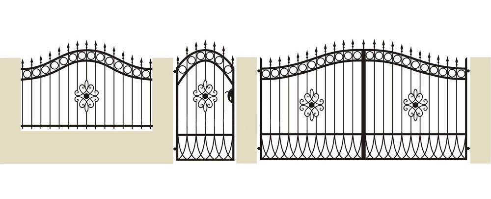 Portail fer forgè "Mont Cenis" -