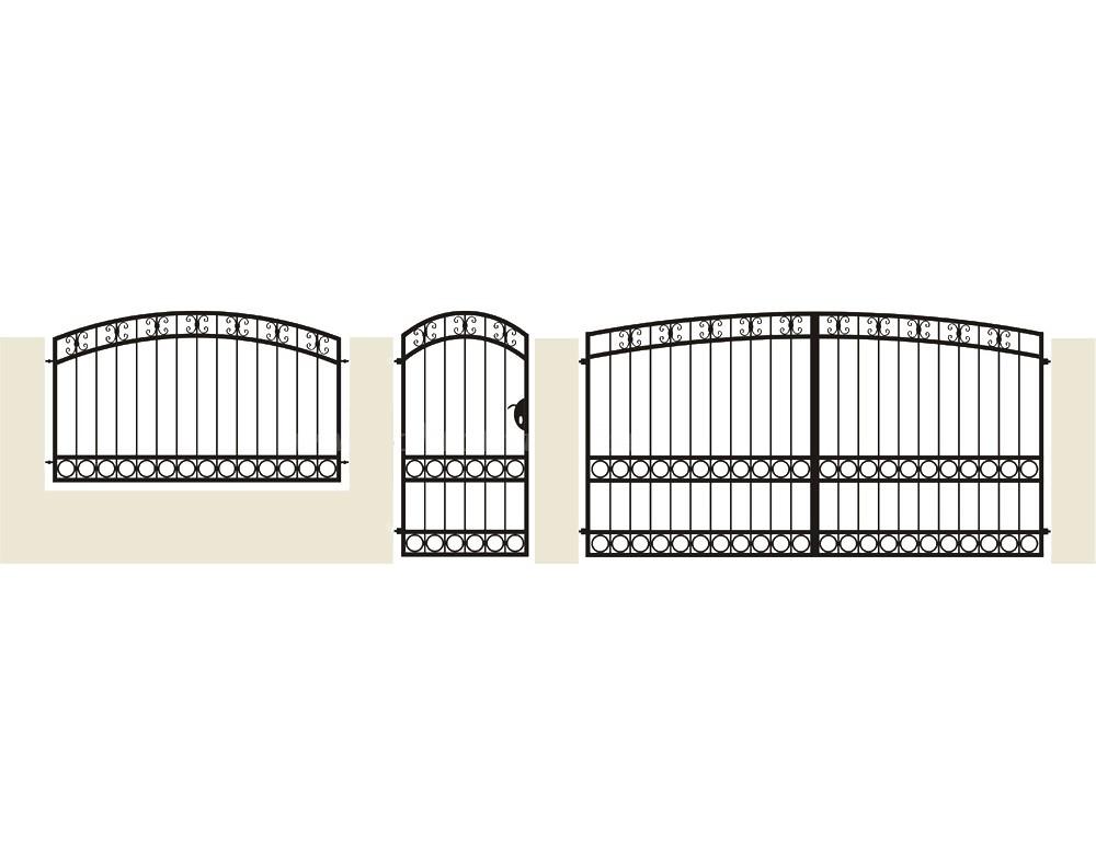 Portail fer forgè "Orleans" -