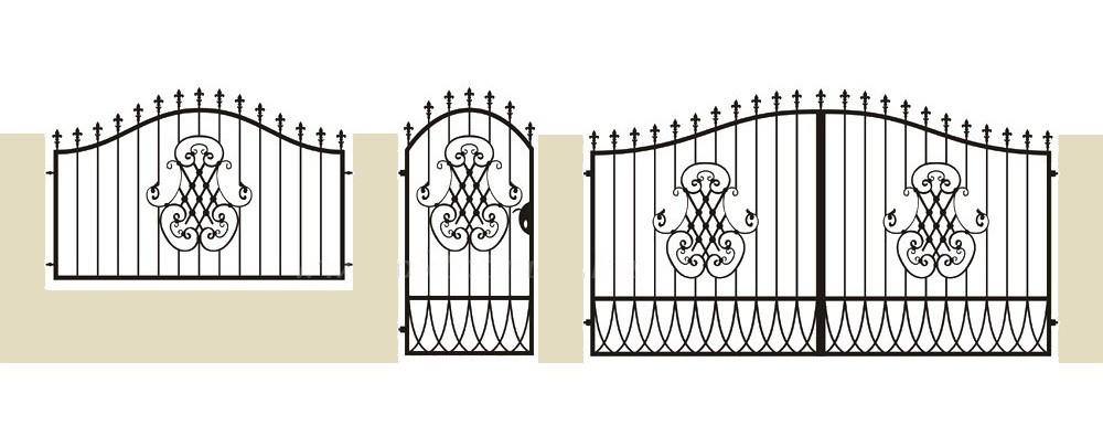 Portilion fer forgè "Bordeaux" -