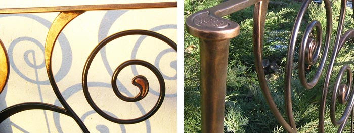 Lit fer forgè "Jeanne" - fer forge