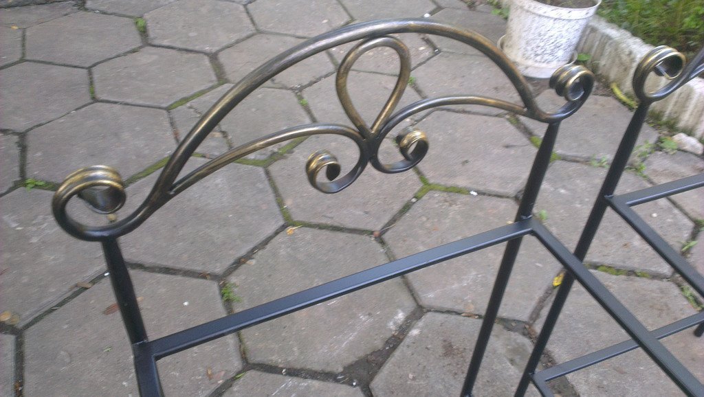 Chevet en fer forgè "Fontainebleau" - fer forge