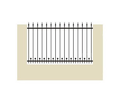 Clôture fer forgè "Sarreguemines" -