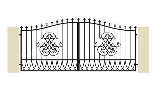 Portail fer forgè "Bordeaux" -