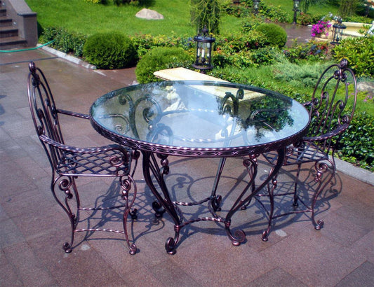 Table de jardin en fer forgè "Louise" - fer forge