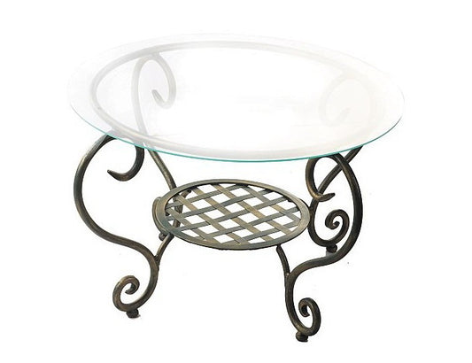 Table rounde en fer forgè "Lea" - fer forge