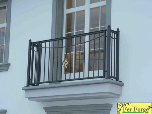 Garde-corps en fer forgè "Fontainebleau" - fer forge